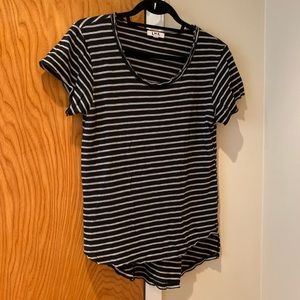 LNA black and white stripe shirt / Small